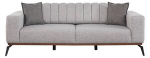 Designová 3-místná sedačka Willene 220 cm šedá