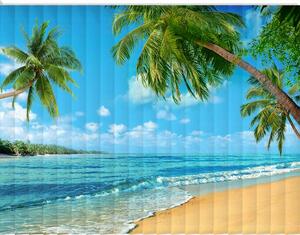 Fotožaluzie - pláž s palmami_422059351 100 x 100cm