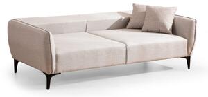 Designová 3-místná sedačka Beasley 220 cm šedo-bílá