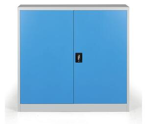 Kovová spisová skříň, demontovaná, 2 police, 1200 x 1150 x 400 mm, modrá