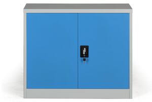 Kovová spisová skříň, demontovaná, 1 police, 950 x 800 x 400 mm, modrá