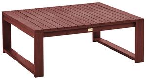 Zahradní konferenční stolek z certifikovaného akátového dřeva 90 x 75 cm mahagonový hnědý TIMOR II