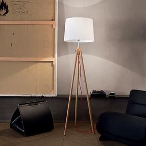 Stojací lampa Ideal lux York PT1 121437 1x60W E27 - přírodní materiály