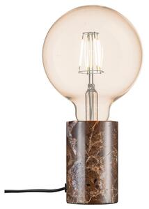 Nordlux Hnědá mramorová stolní lampa Siv