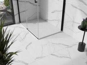 Mexen Stone+ kompozitní čtvercová sprchová vana 80 x 70 cm, Bílá