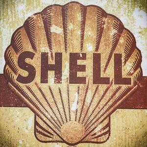 Kovová cedule Shell 1