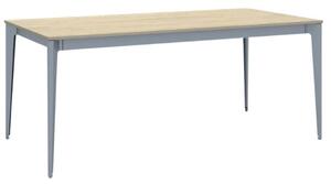 Jednací kancelářský stůl PRIMO ACTION, 180x90 cm, šedostříbrná podnož, dub přírodní