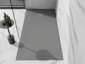 Mexen Stone+ kompozitní čtvercová sprchová vana 160 x 70 cm, Šedá-Beton