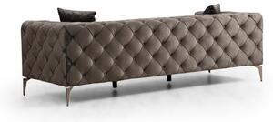 Designová 3-místná sedačka Rococo 237 cm antracitová