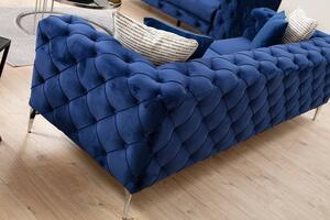 Designová sedačka Rococo 197 cm tmavě modrá