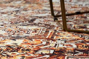 Makro Abra Kusový koberec ANTIKA Vhodný k praní klasický moderní krémový pomerančový Rozměr: 120x170 cm