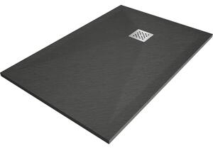 Mexen Stone+ kompozitový obdélníkový sprchový tác 100 x 90 cm, antracit - 44719010