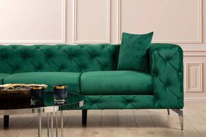 Designová sedačka Rococo 197 cm zelená