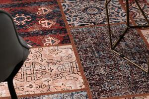 Makro Abra Kusový koberec ANTIKA Vhodný k praní patchwork moderní terakota Rozměr: 120x170 cm