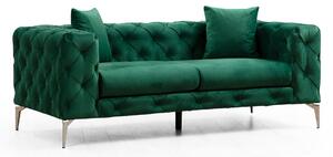 Designová sedačka Rococo 197 cm zelená