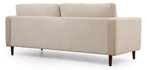 Designová 3-místná sedačka Jarmaine 215 cm béžová