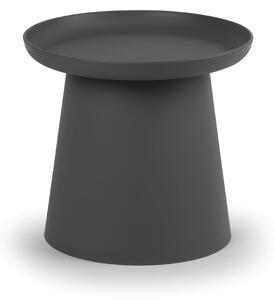 Plastový kávový stolek FUNGO, průměr 500 mm, šedý