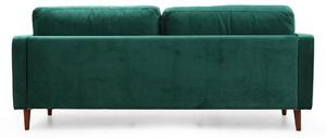 Design 3místná pohovka Jarmaine 215 cm zelená