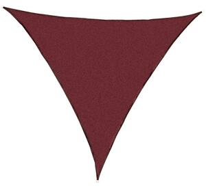 Stínící zahradní plachta trojúhelníková, červená, 360 cm