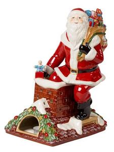 Villeroy & Boch Christmas Toys Memory svícen / hrající Santa na střeše, 32 cm 14-8602-6548