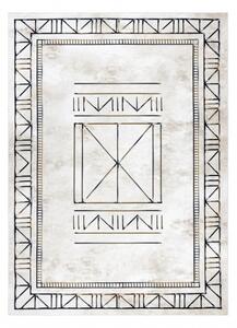 Makro Abra Kusový koberec ANTIKA 125 Vhodný k praní moderní řecký vzor béžový šedý Rozměr: 120x170 cm