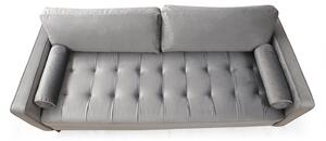 Designová 3-místná sedačka Jarmaine 215 cm světle šedá