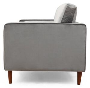 Designová 3-místná sedačka Jarmaine 215 cm světle šedá