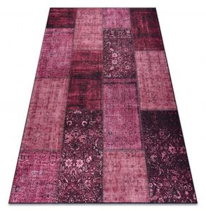 Koberec ANTIKA 127 tek, moderní patchwork, řecký omyvatelný růžový velikost 160x220 cm | krásné koberce cz