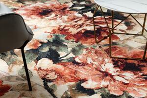 Makro Abra Kusový koberec ANTIKA 24 Vhodný k praní moderní květy vícebarevný Rozměr: 120x170 cm