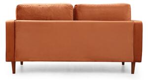 Designová sedačka Jarmaine 175 cm oranžová