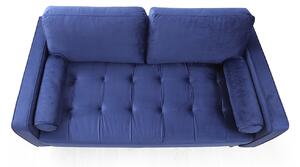 Designová sedačka Jarmaine 175 cm tmavě modrá