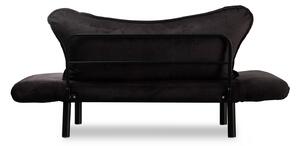 Designová rozkládací pohovka Wenda 140 cm černá