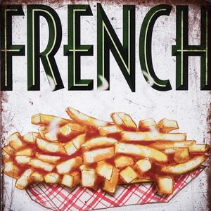 Kovová cedule French fries 2