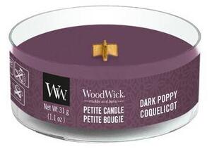 WoodWick - vonná svíčka Petite, Dark Poppy (Tmavý mák) 31g