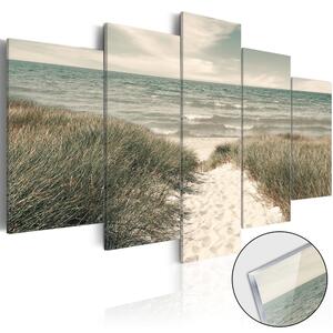 Obraz tichá pláž na akrylátovém skle - Quiet Beach - 200x100