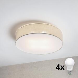 Brilagi - LED Stropní svítidlo SIRIJA 4xE27/15W/230V pr. 60 cm krémová