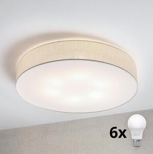 Brilagi - LED Stropní svítidlo SIRIJA 6xE27/15W/230V pr. 80 cm krémová