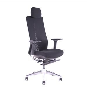 Kancelářská ergonomická židle EGO — černá, nosnost 140 kg