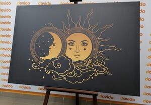 Obraz harmonie slunce a měsíce