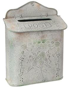 Clayre & Eef Kovová poštovní schránka s patinou