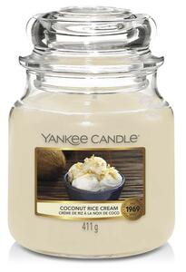 Yankee Candle - vonná svíčka Coconut Rice Cream (Krém s kokosovou rýží) 411g