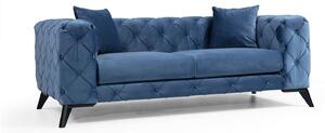 Designová sedačka Rococo 197 cm modrá