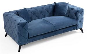 Designová sedačka Rococo 197 cm modrá
