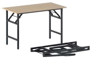 Konferenční stůl FAST READY s černou podnoží 1200 x 600 x 750 mm, buk