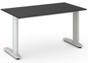 Kancelářský psací stůl PRIMO FLEXIBLE 1400 x 800 mm, grafitová