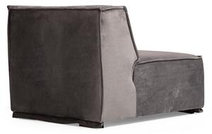 Designová rohová sedačka Valtina 388 cm šedá - pravá
