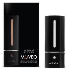 Millefiori Milano - přenosný difuzér MOVEO s USB dobíjením, černý