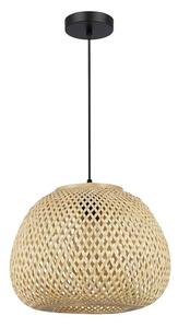 Lustr na lanku PETRA 1xE27/15W/230V pr. 35 cm bambus