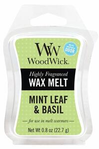 WoodWick vonný vosk Mint Leaf & Basil (Máta a bazalka) 23g