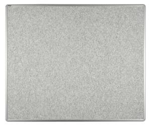 Textilní nástěnka ekoTAB v hliníkovém rámu, 1200 x 900 mm, šedá